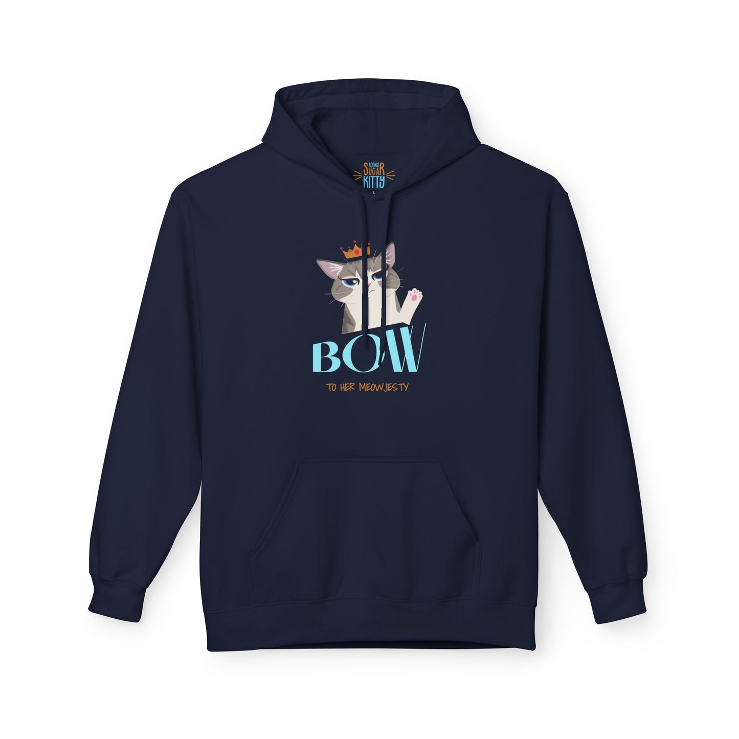 Bow To Her Meowjesty - Unisex Hoodie