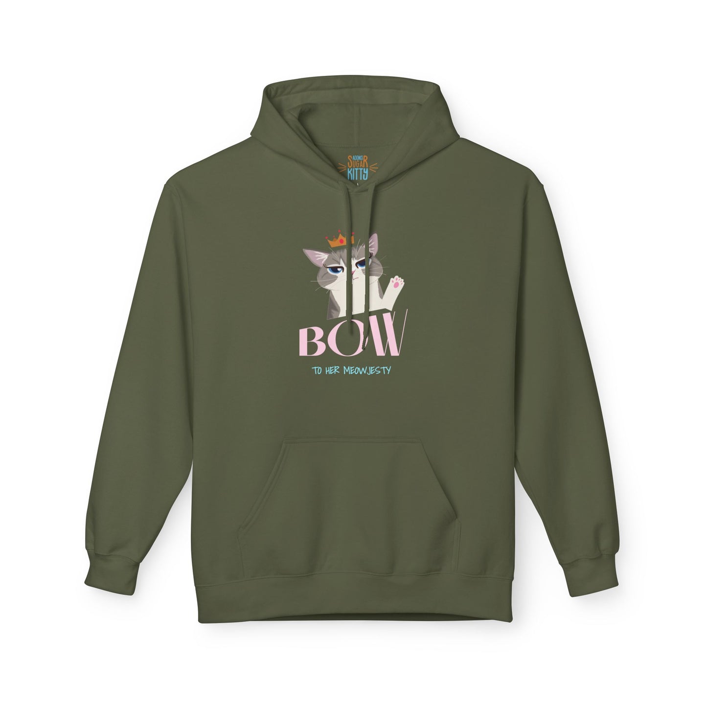 Bow To Her Meowjesty - Unisex Hoodie