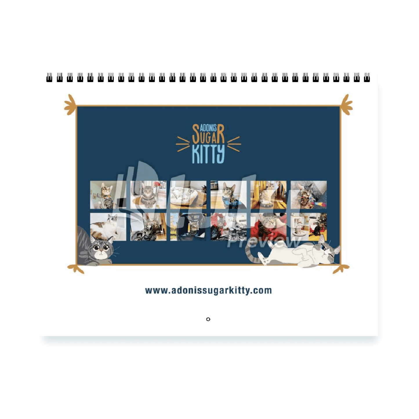 Adonis Sugar Kitty • 2026 Calendar