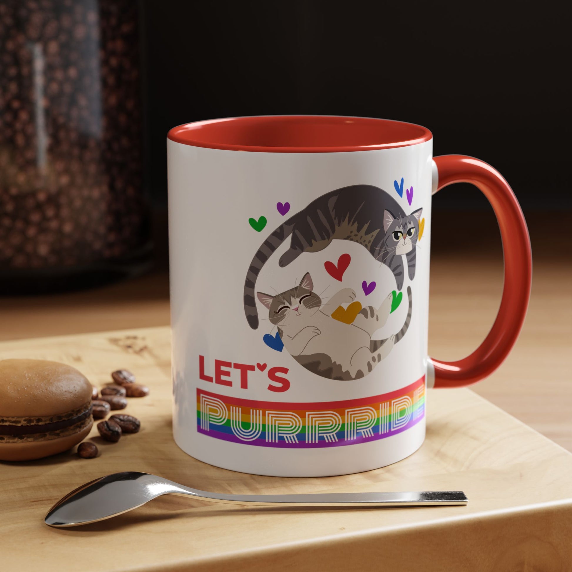 Let's PURRRIDE - Coffee Mug 11oz Red