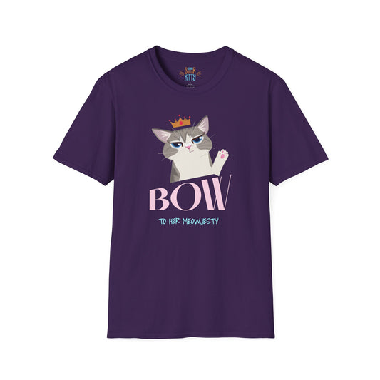 Bow To Her Meowjesty - Unisex T-Shirt