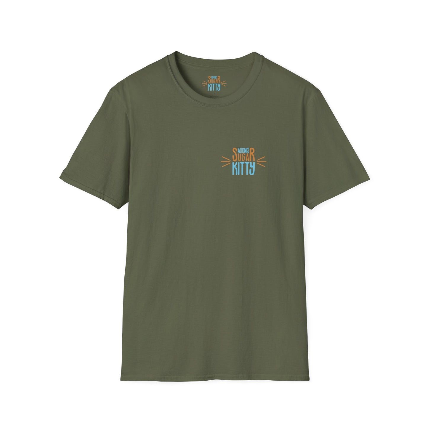 Adonis Sugar Kitty Signature/Mark - Unisex T-Shirt Military Green