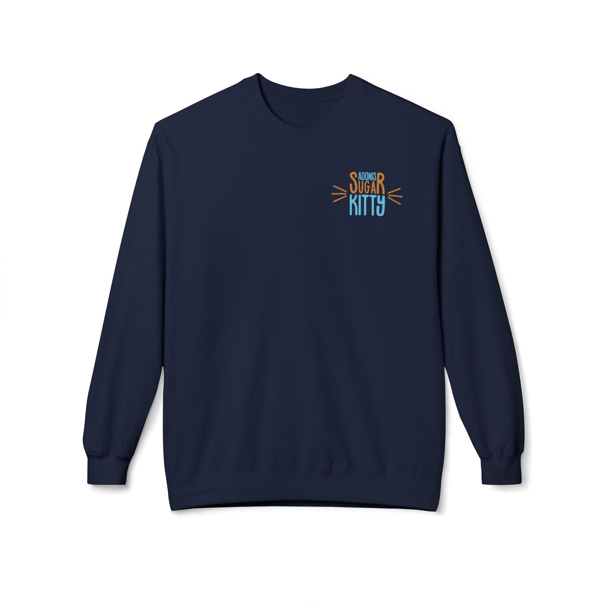 Adonis Sugar Kitty Signature/Mark - Unisex Sweatshirt Navy