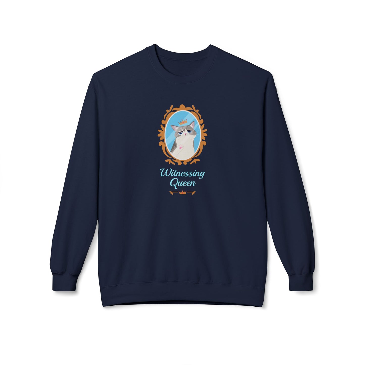 Witnessing Queen - Unisex Sweatshirt Navy