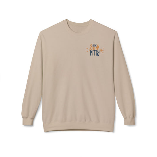 Adonis Sugar Kitty Signature/Mark - Unisex Sweatshirt Sand