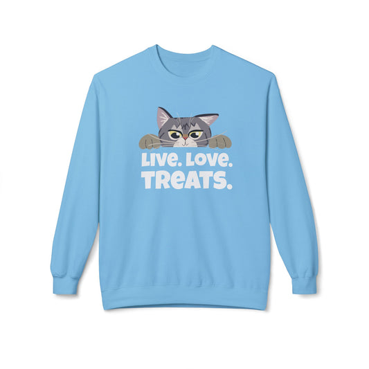 LIVE. LOVE. TREATS. - Unisex Sweatshirt