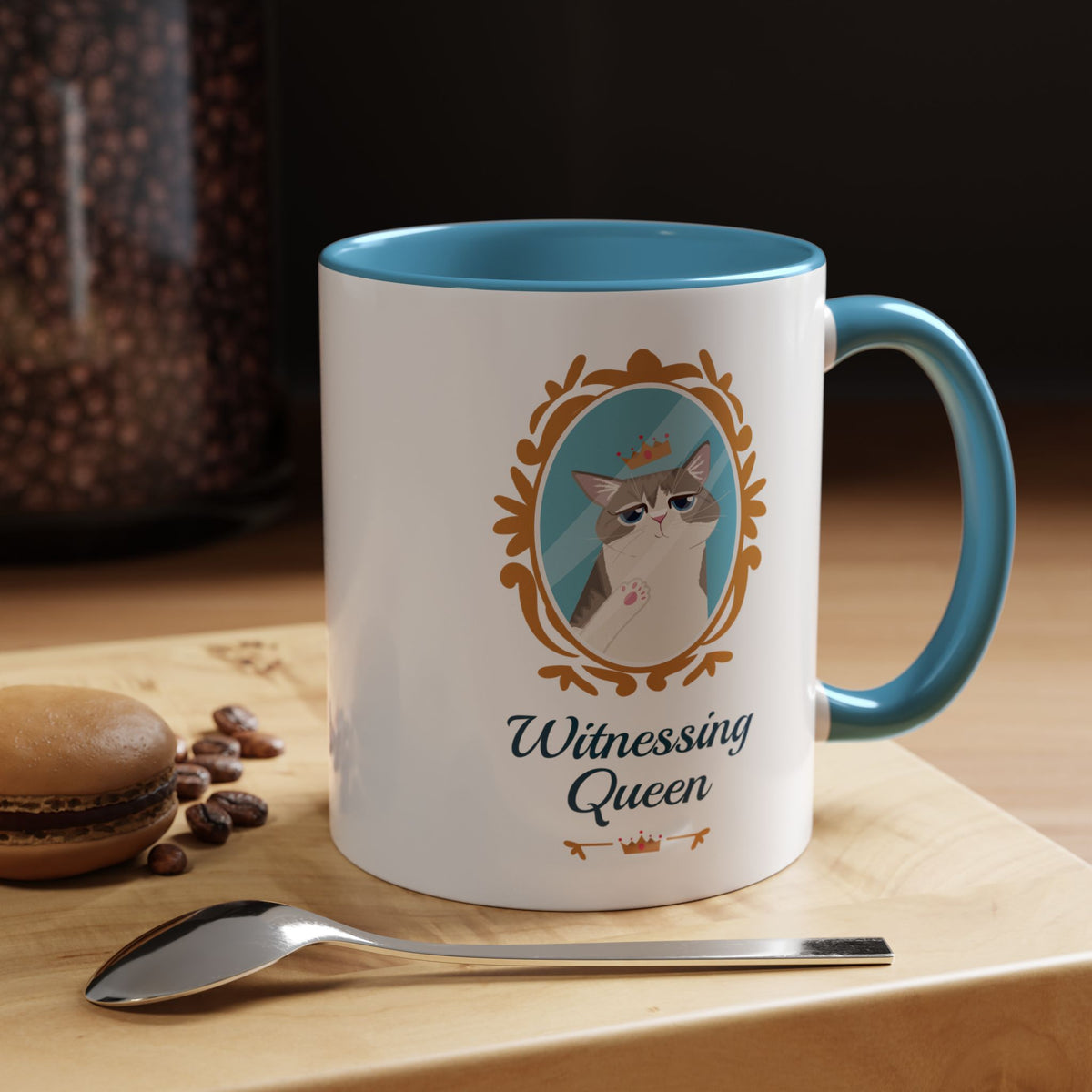 Witnessing Queen - Coffee Mug Light Blue 11oz
