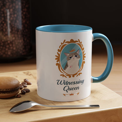 Witnessing Queen - Coffee Mug 11oz Light Blue
