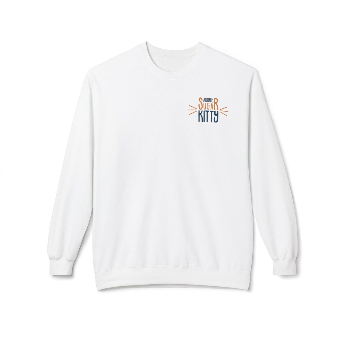 Adonis Sugar Kitty Signature/Mark - Unisex Sweatshirt White