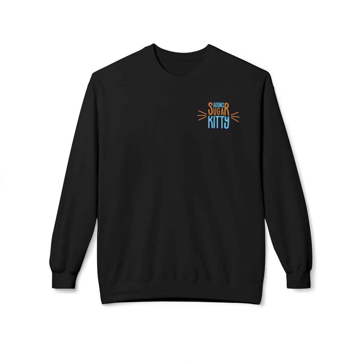 Adonis Sugar Kitty Signature/Mark - Unisex Sweatshirt Black