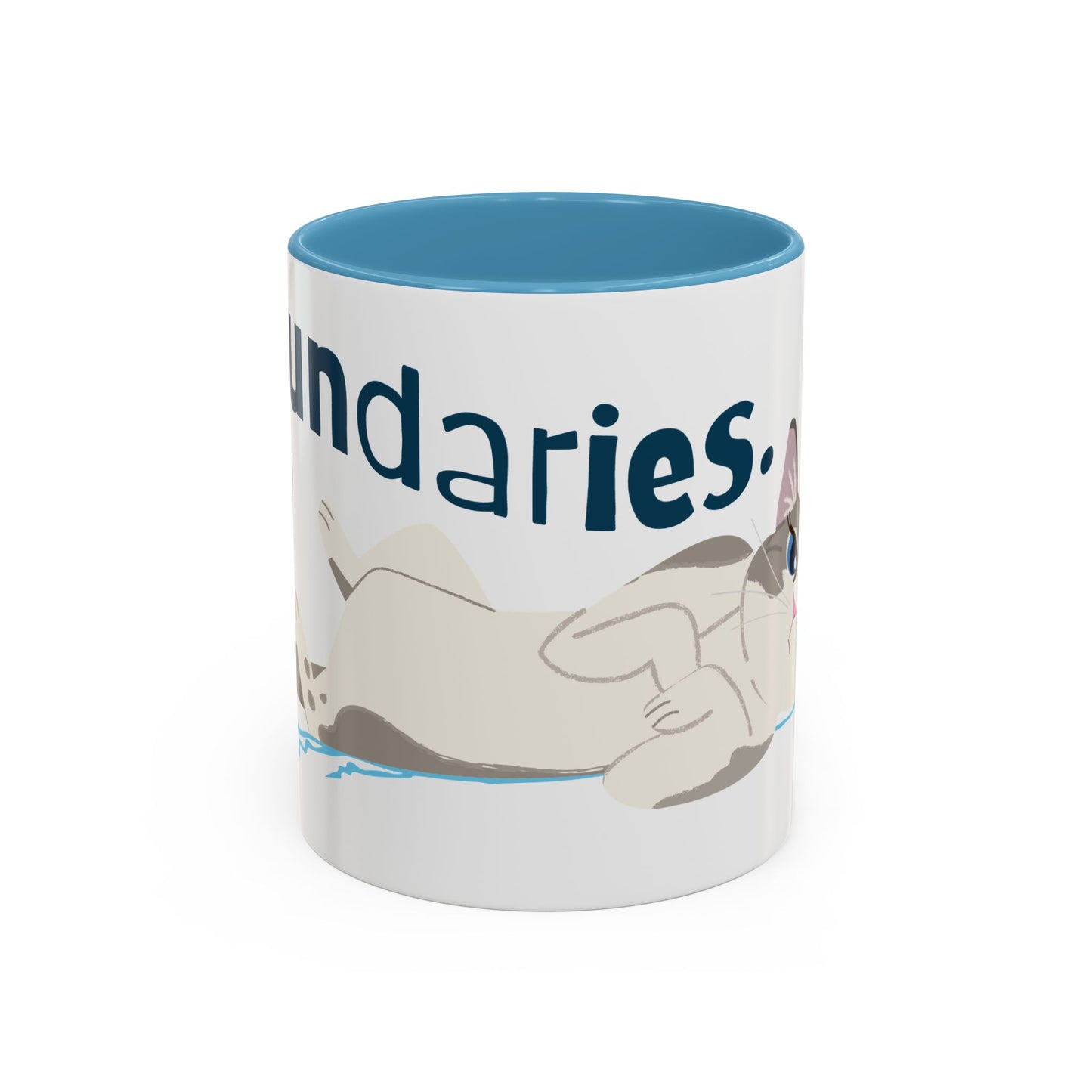 Boundaries. - Coffee Mug 11oz Light Blue