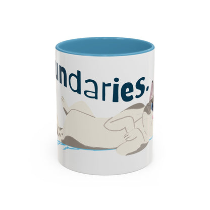 Boundaries. - Coffee Mug 11oz Light Blue