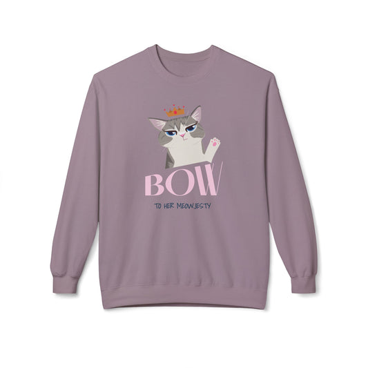 Bow To Her Meowjesty - Unisex Sweatshirt