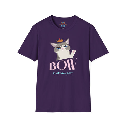 Bow To Her Meowjesty - Unisex T-Shirt