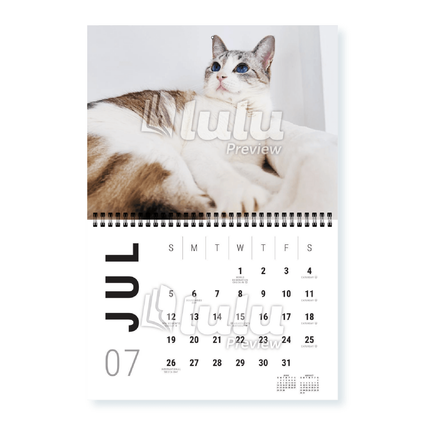 Adonis Sugar Kitty • 2026 Calendar